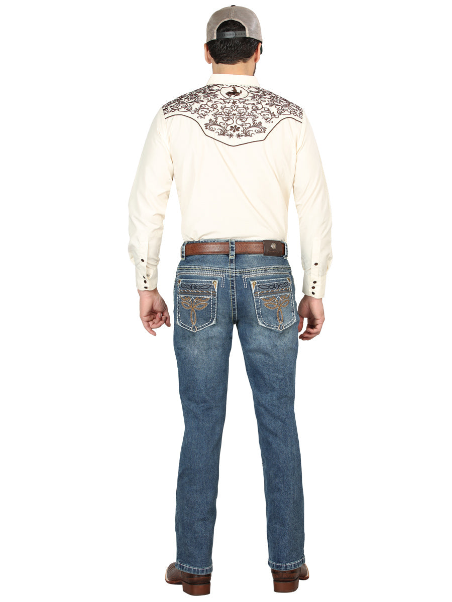 Centenario Bootcut Denim Jeans - Dark Blue 44969 — view 4