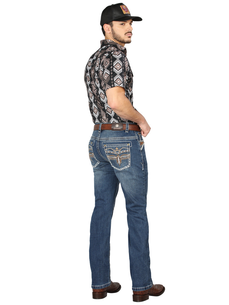 Centenario Bootcut Denim Jeans - Dark Blue 44970 — view 3