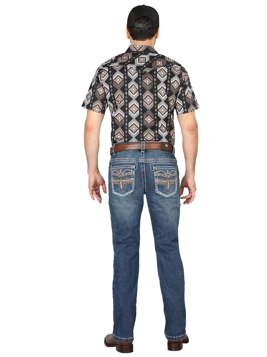 Centenario Bootcut Denim Jeans - Dark Blue 44970 — view 4