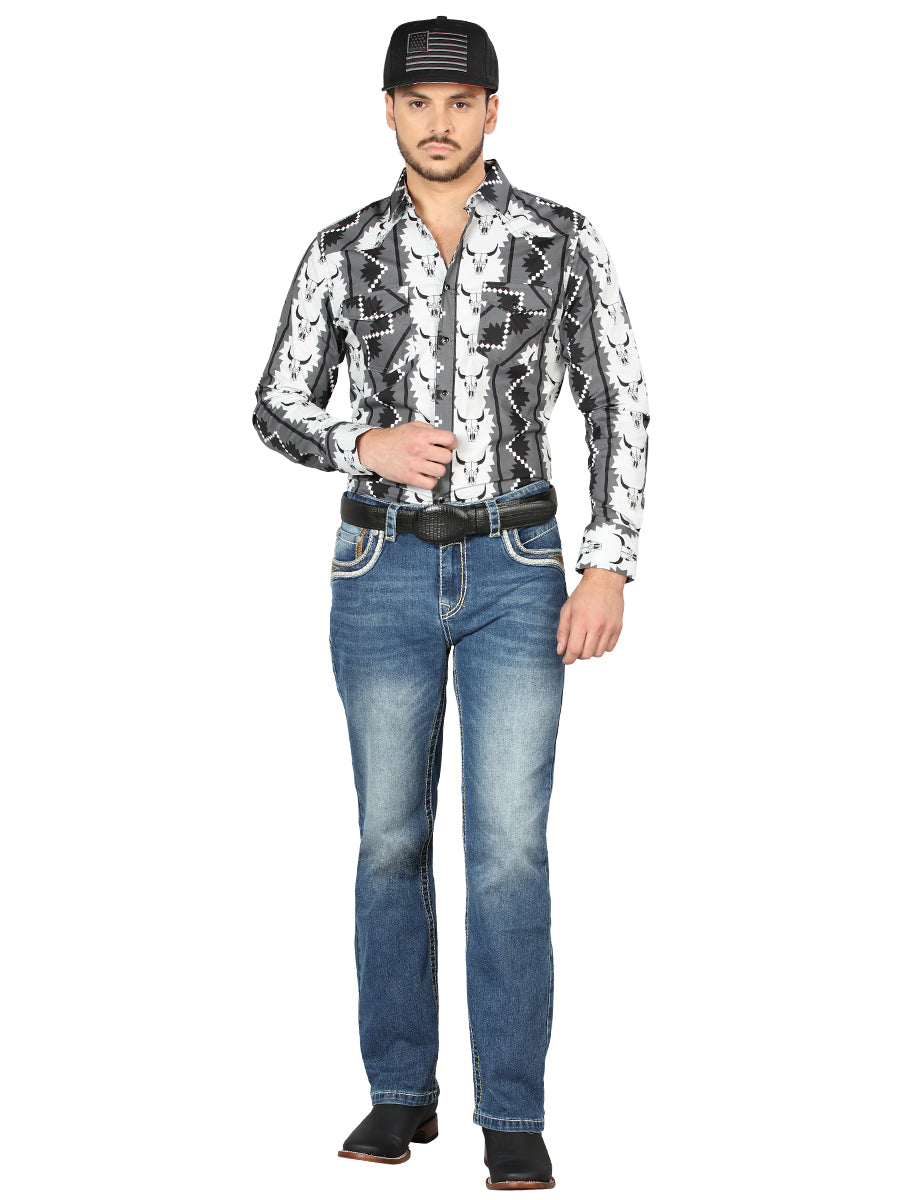 Centenario Bootcut Denim Jeans - Medium Blue 44971 — view 2