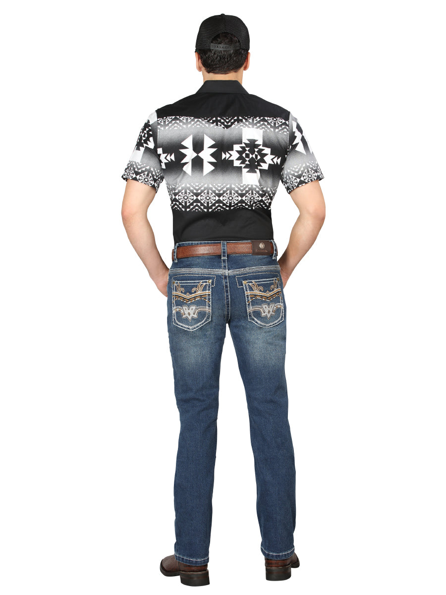 Centenario Bootcut Denim Jeans - Medium Blue 44973 — view 4