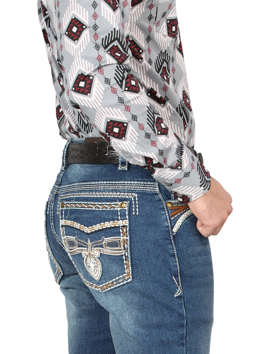 Centenario Bootcut Denim Jeans - Dark Blue 44974 — view 5