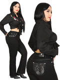 Centenario Bootcut Denim Jeans - Black 45026