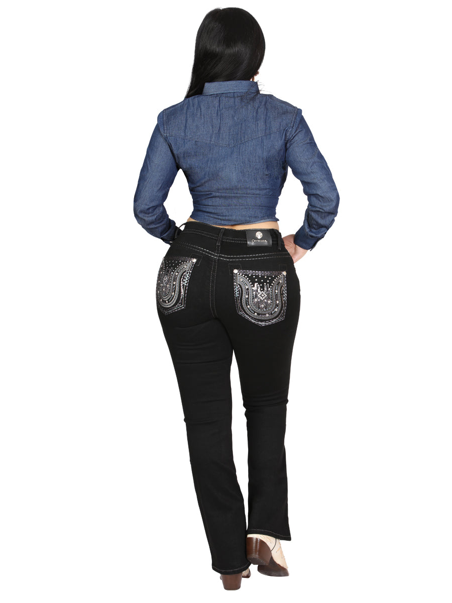 Centenario Bootcut Denim Jeans - Black 45028 — view 4