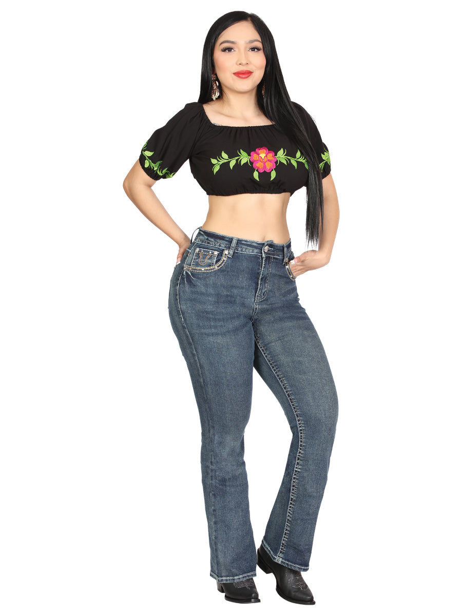 Centenario Bootcut Denim Jeans - Dark Blue 45029 — view 2