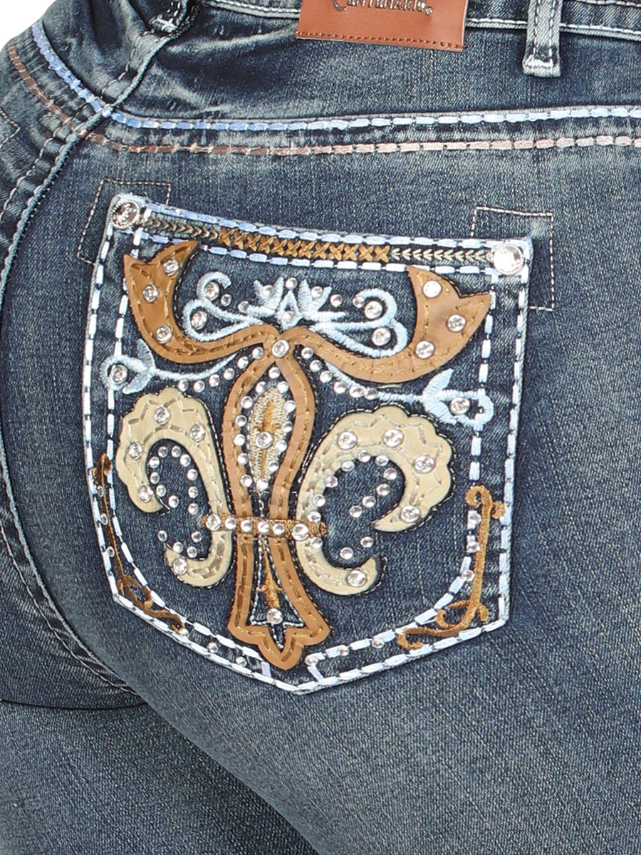 Centenario Bootcut Denim Jeans - Dark Blue 45031 — view 5