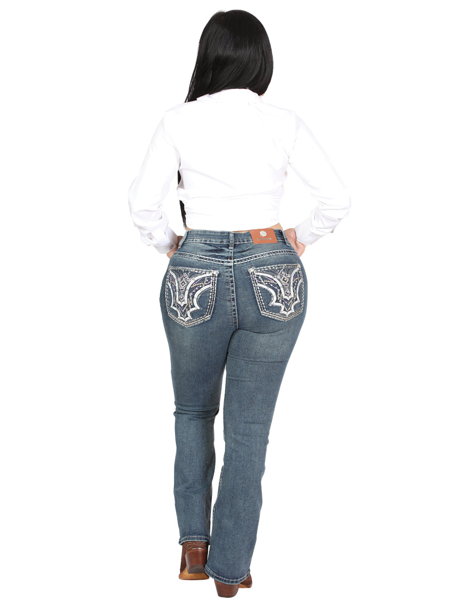 Centenario Bootcut Denim Jeans - Dark Blue 45032 — view 4