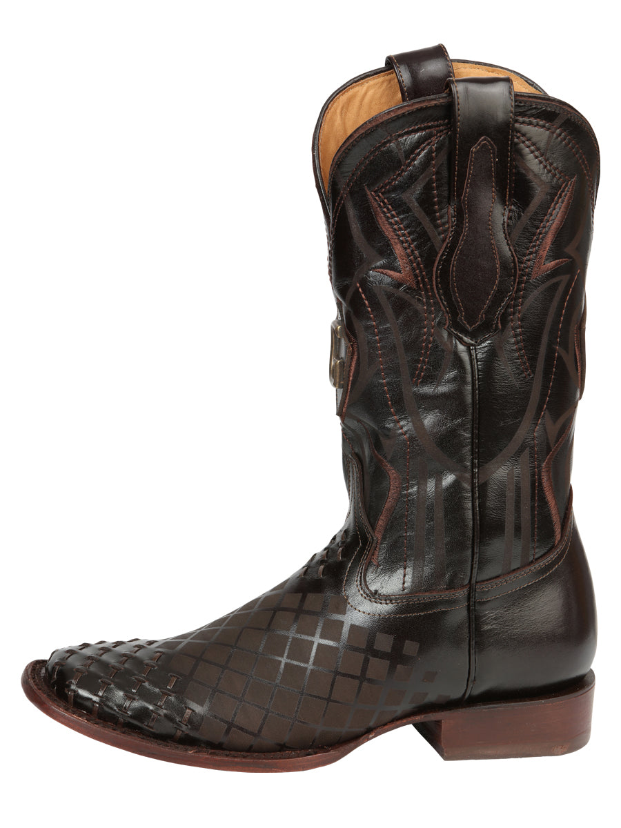 Men's Rodeo Boots - El General Pull-Up Leather - Brown 45173 — view 5