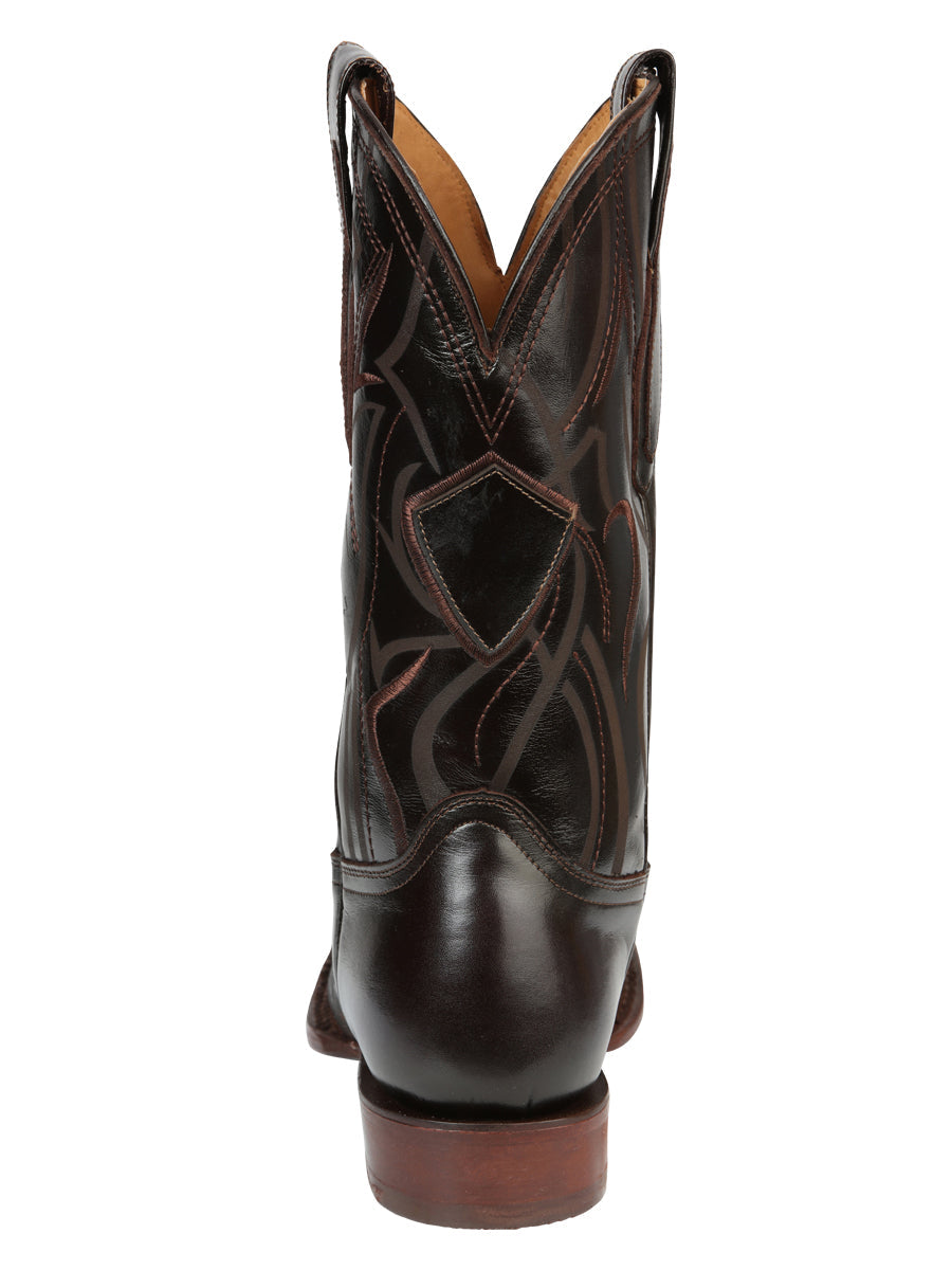 Men's Rodeo Boots - El General Pull-Up Leather - Brown 45173 — view 8