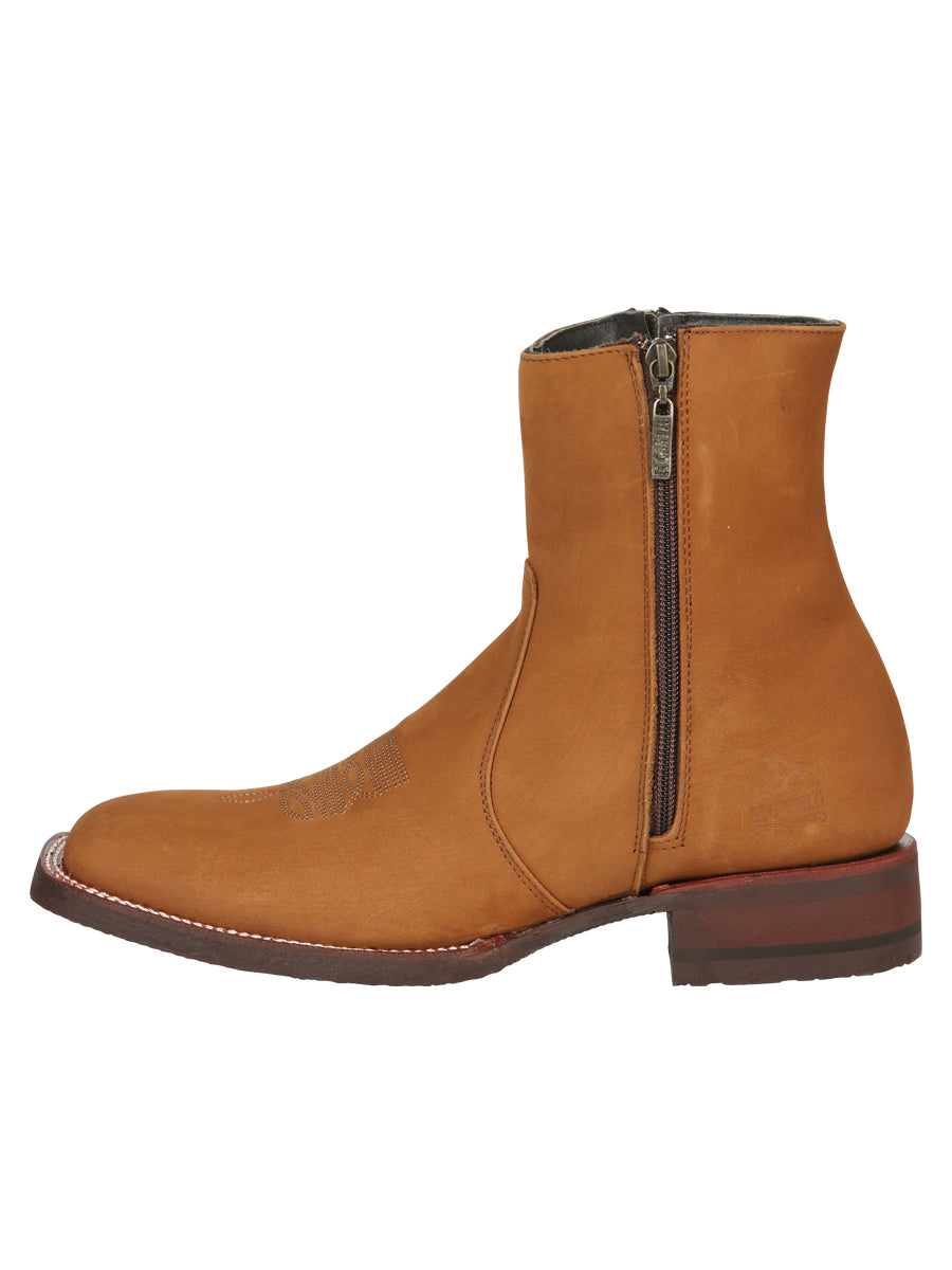 El Canelo Men’s Ankle Boots - Nobuck Taupe 45212 — view 2