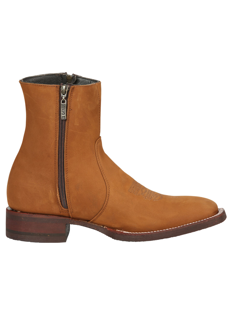 El Canelo Men’s Ankle Boots - Nobuck Taupe 45212 — view 3