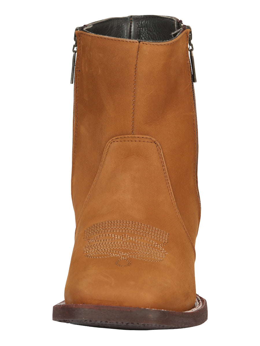 El Canelo Men’s Ankle Boots - Nobuck Taupe 45212 — view 4
