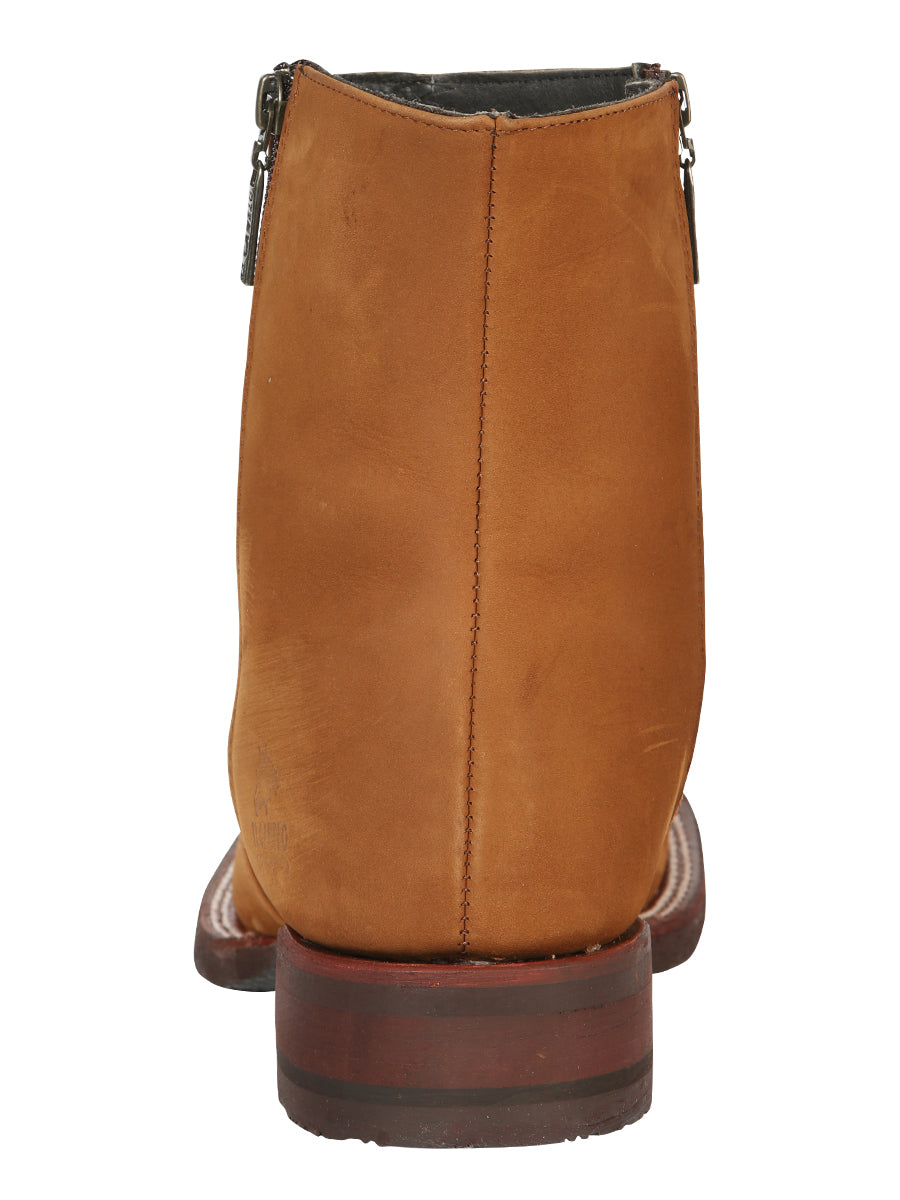 El Canelo Men’s Ankle Boots - Nobuck Taupe 45212 — view 5