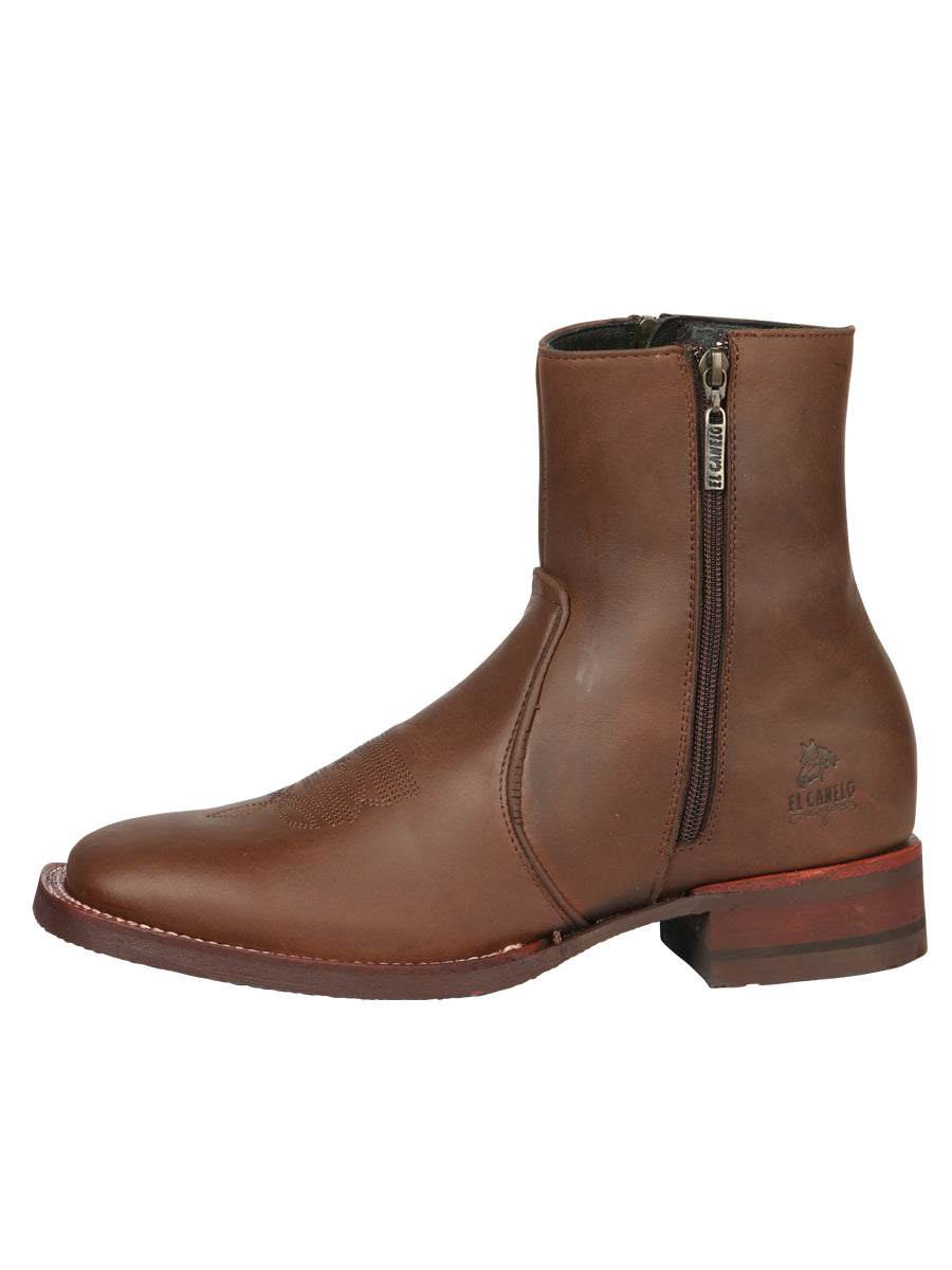 El Canelo Men’s Ankle Boots - Crazy Leather Wood 45214 — view 2
