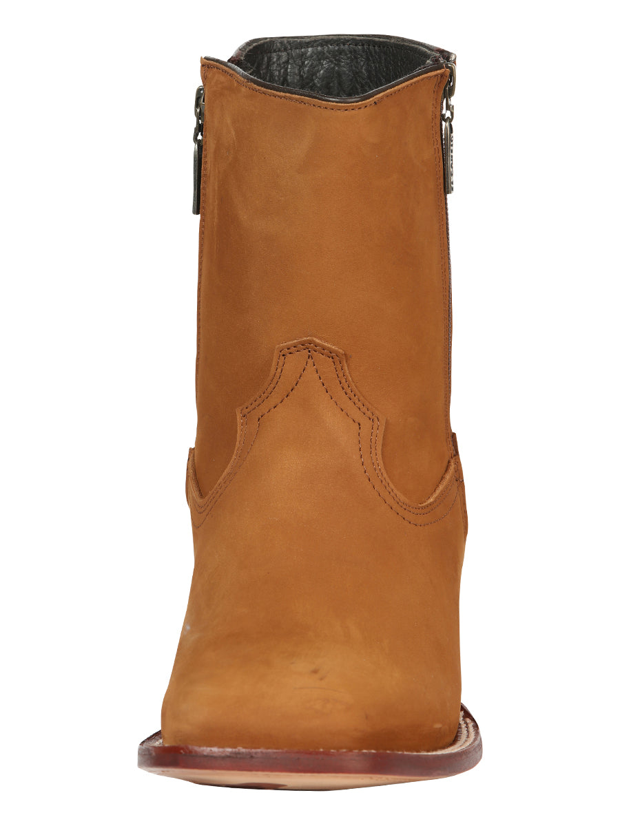 El Canelo Men’s Ankle Boots - Nobuck Taupe 45215 — view 4