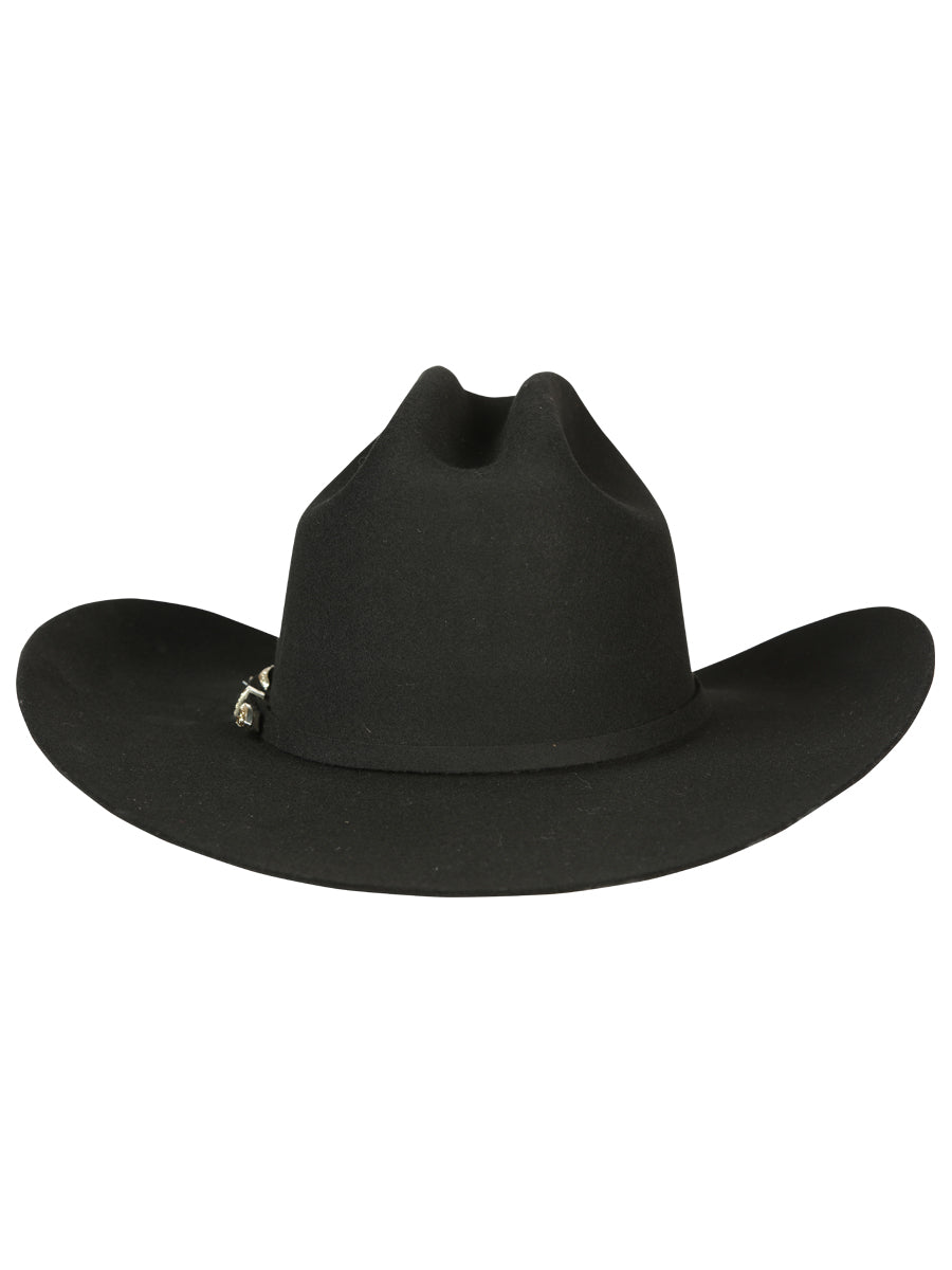 El General 50X Premium Wool Cowboy Hat Made in Mexico - "Sinaloa" Black 45247 — view 6