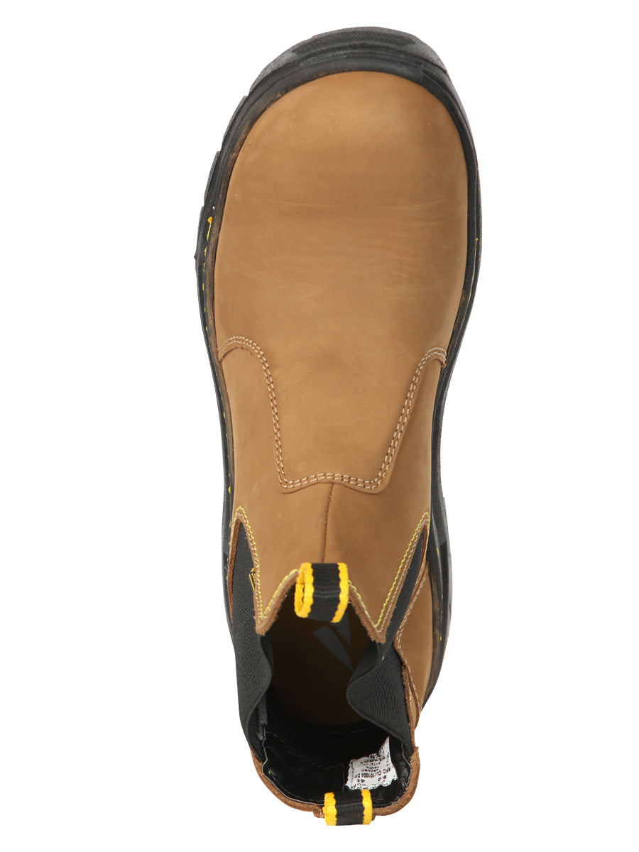 ProCliff Men’s Steel Toe Slip on Work Shoes - Made in Mexico - Nubuck Maple 45284 — view 7