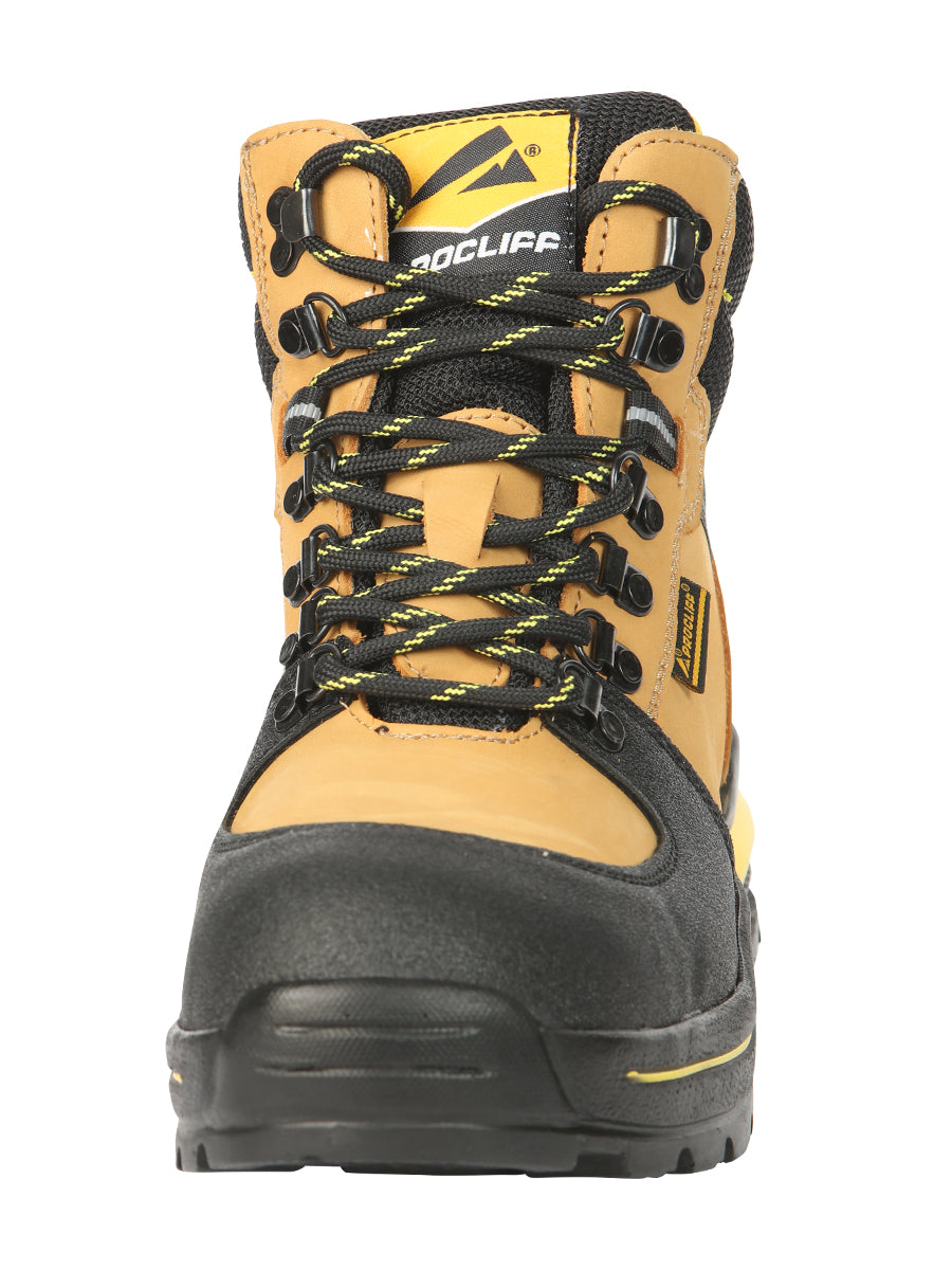 ProCliff Men’s Steel Toe Work Shoes with Laces - Made in Mexico - Nubuck Honey 45285 — view 6