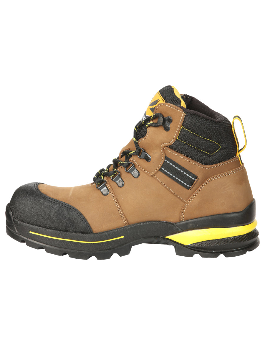 ProCliff Men’s Steel Toe Lace-up Work Shoes - Made in Mexico - Nubuck Maple 45287 — view 4