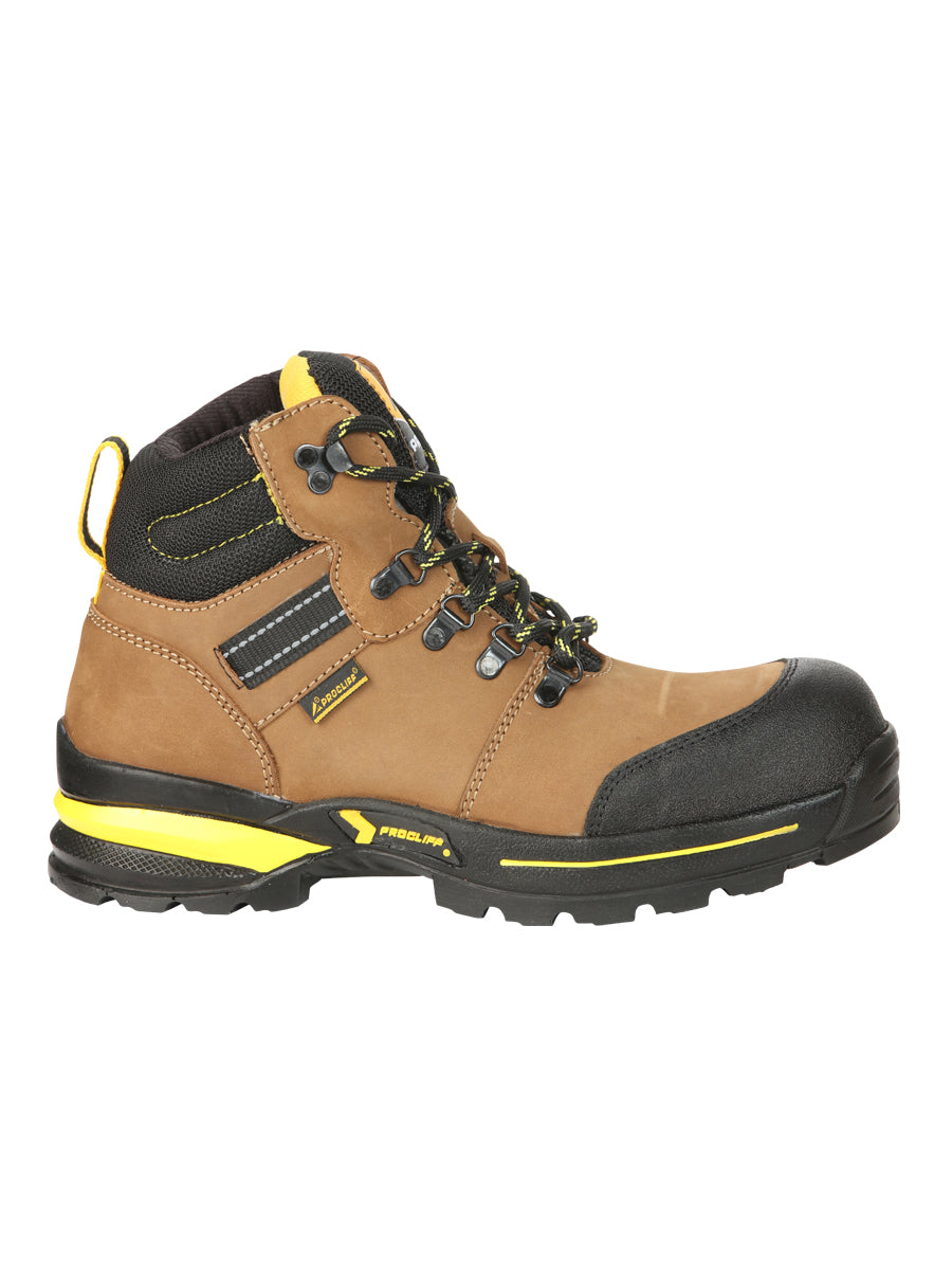 ProCliff Men’s Steel Toe Lace-up Work Shoes - Made in Mexico - Nubuck Maple 45287 — view 5