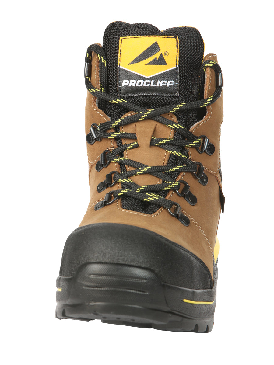 ProCliff Men’s Steel Toe Lace-up Work Shoes - Made in Mexico - Nubuck Maple 45287 — view 6