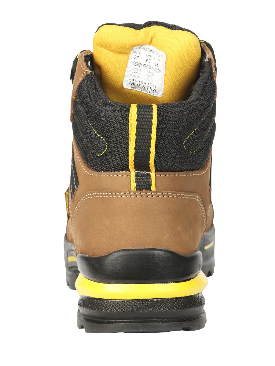 ProCliff Men’s Steel Toe Lace-up Work Shoes - Made in Mexico - Nubuck Maple 45287 — view 7