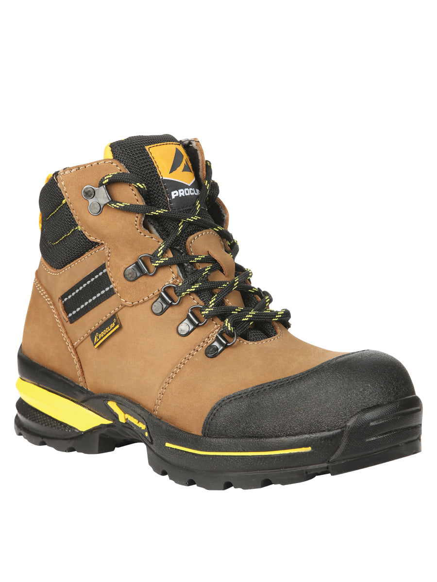 ProCliff Men’s Steel Toe Lace-up Work Shoes - Made in Mexico - Nubuck Maple 45287 — view 2