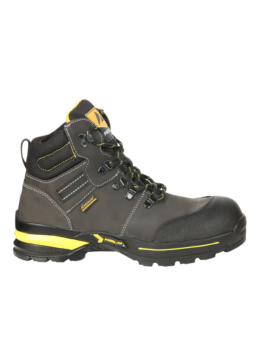 ProCliff Men’s Steel Toe Lace-up Work Shoes - Made in Mexico - Nubuck Grey 45288 — view 6