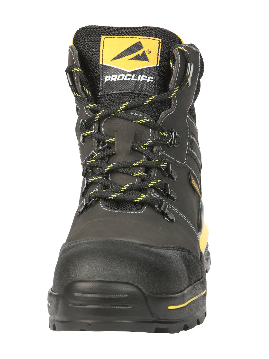 ProCliff Men’s Steel Toe Lace-up Work Shoes - Made in Mexico - Nubuck Grey 45288 — view 7