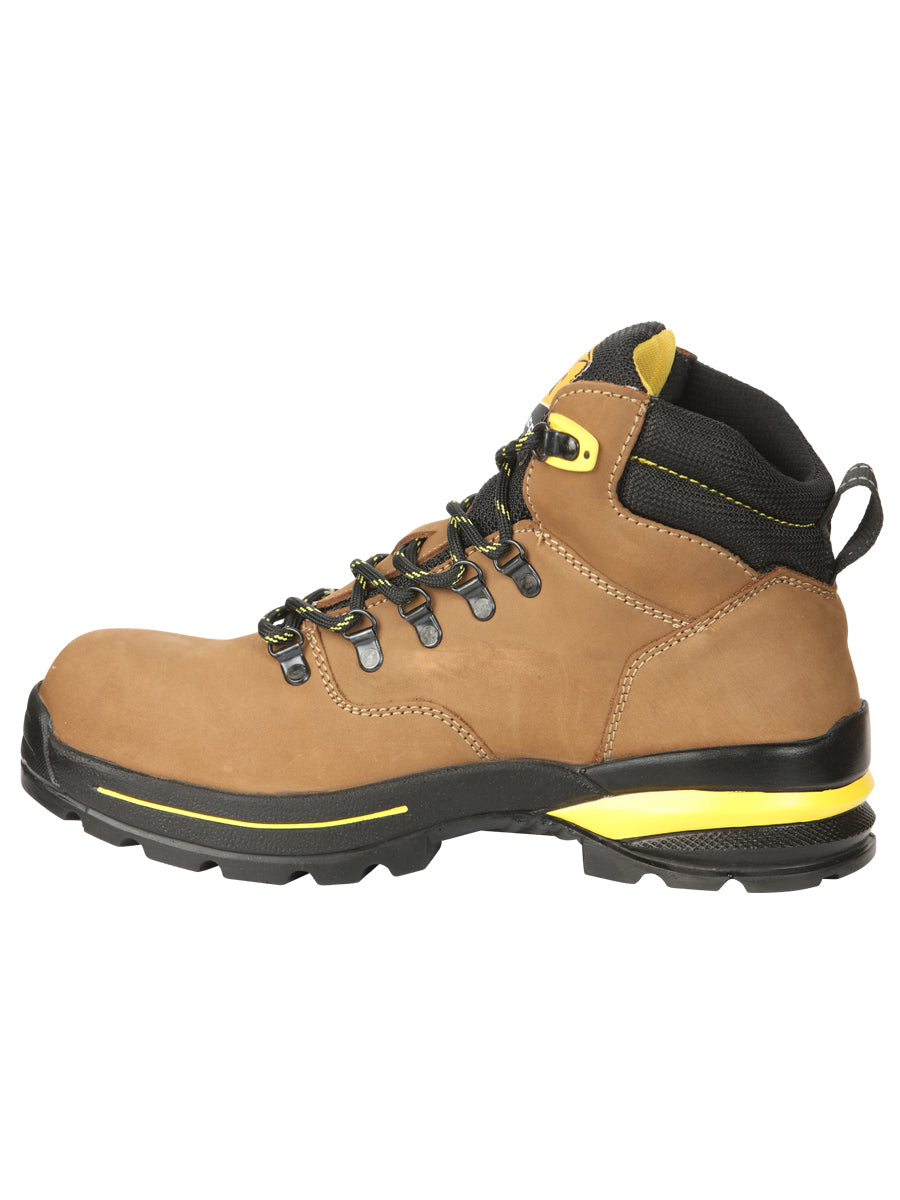 ProCliff Men’s Steel Toe Lace-up Work Shoes - Made in Mexico - Nubuck Maple 45289 — view 5