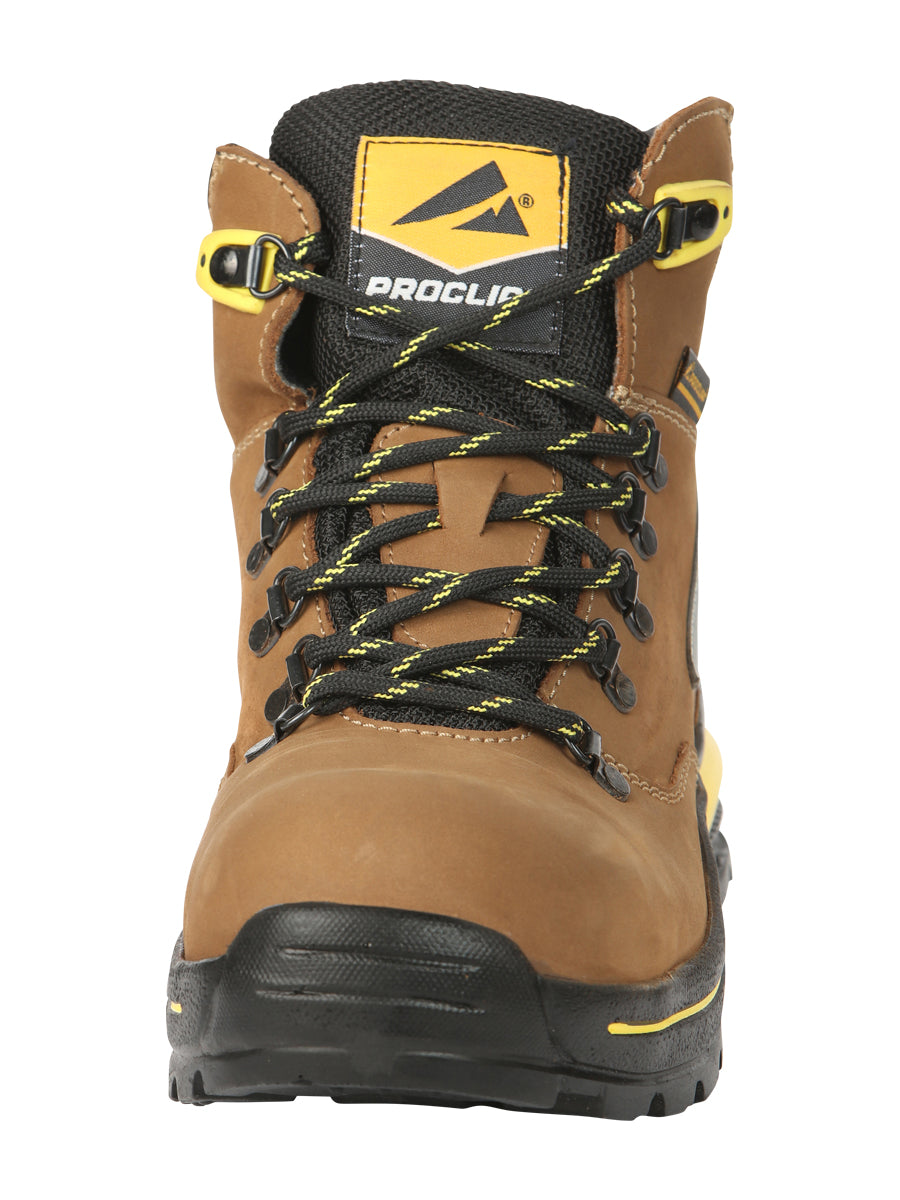 ProCliff Men’s Steel Toe Lace-up Work Shoes - Made in Mexico - Nubuck Maple 45289 — view 7