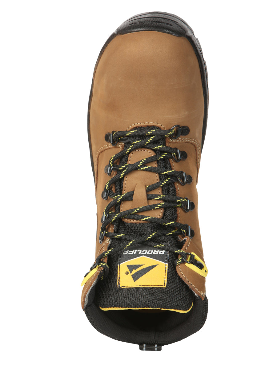 ProCliff Men’s Steel Toe Lace-up Work Shoes - Made in Mexico - Nubuck Maple 45289 — view 9