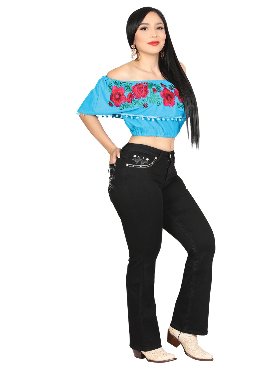 Centenario Hip-Up Bootcut Denim Jeans - Black 45319 — view 2