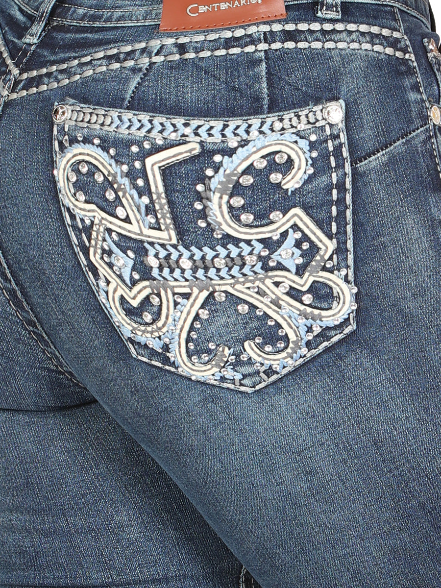 Centenario Hip-Up Bootcut Denim Jeans - Dark Blue 45321 — view 6