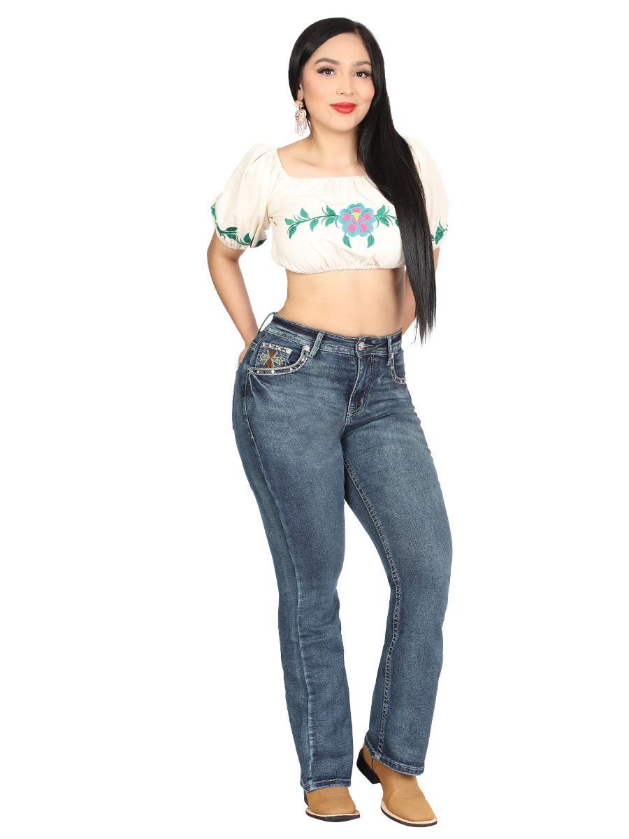 Centenario Bootcut Denim Jeans - Dark Blue 45323 — view 2