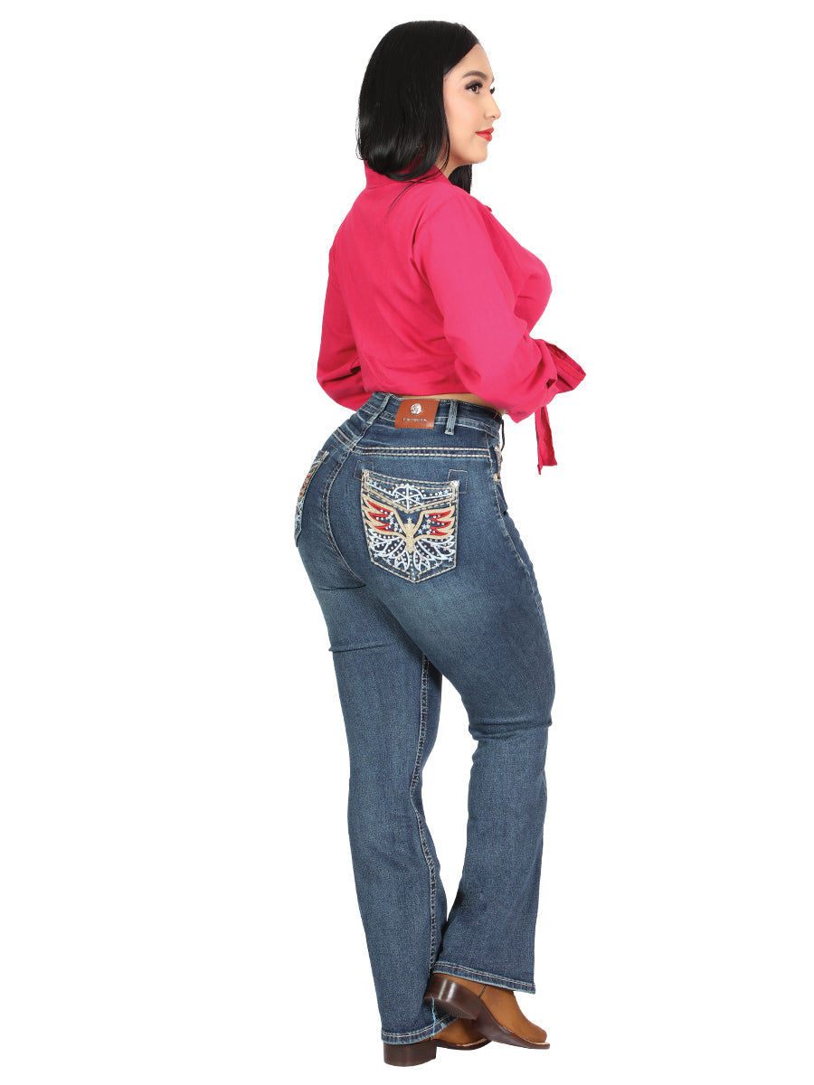 Centenario Bootcut Denim Jeans - Dark Blue 45324 — view 3