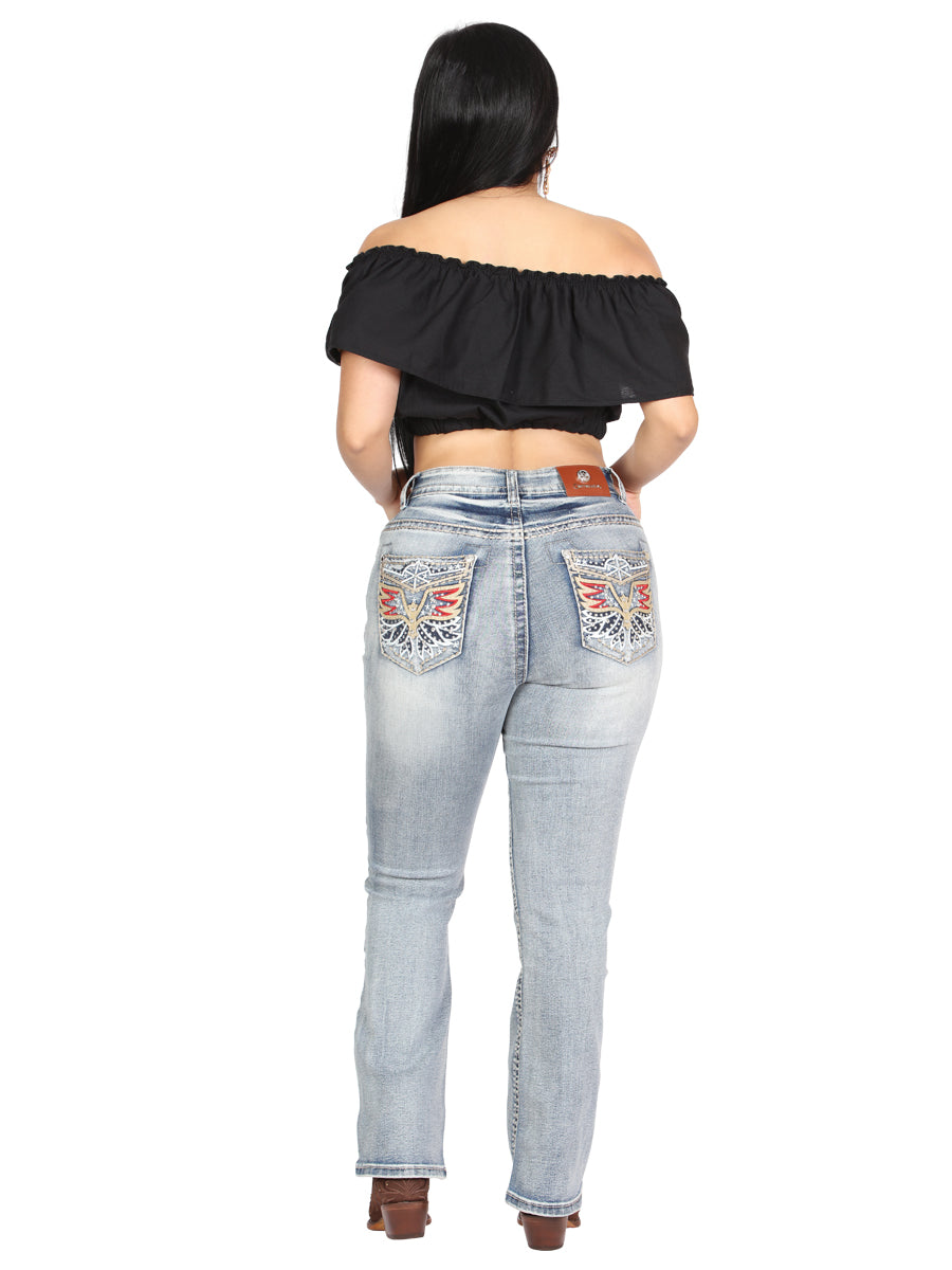 Centenario Bootcut Denim Jeans - Light Blue 45325 — view 4