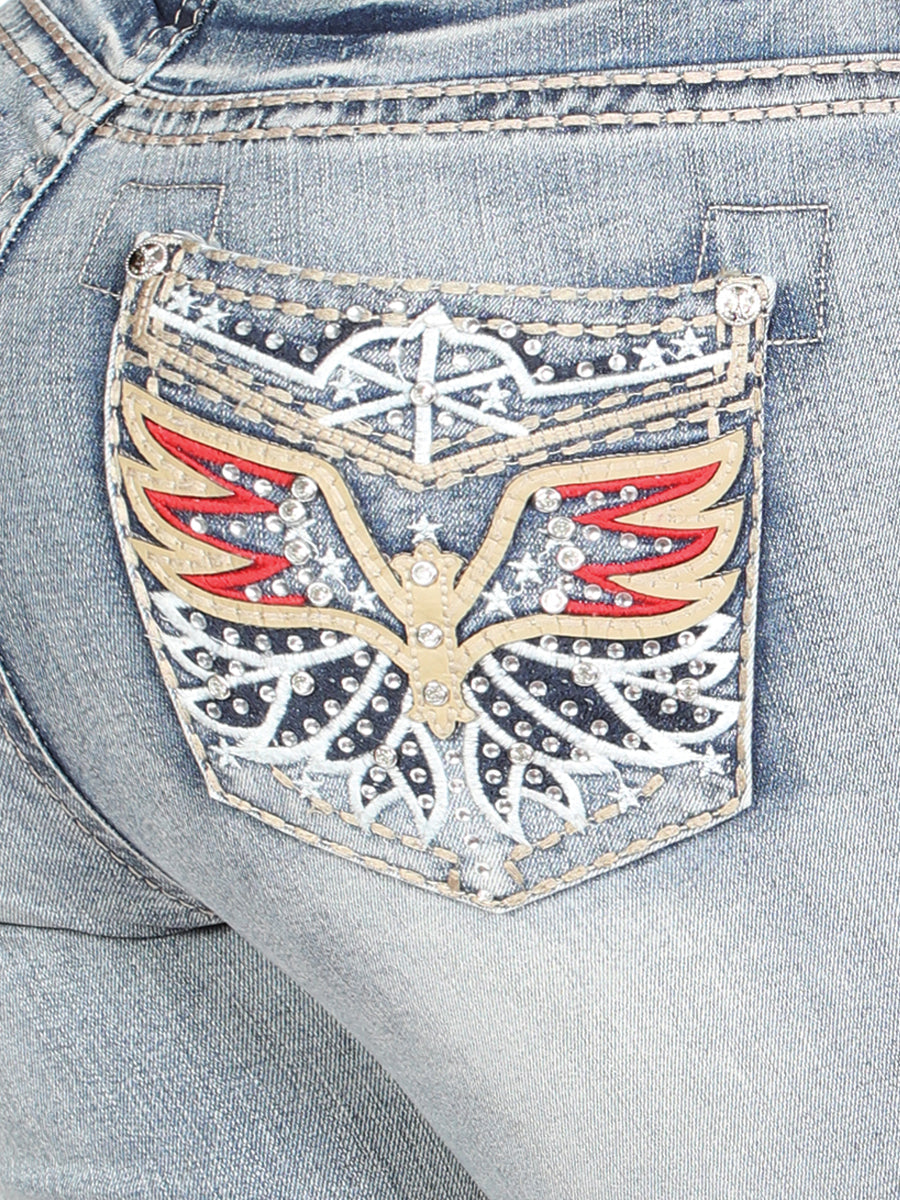 Centenario Bootcut Denim Jeans - Light Blue 45325 — view 6
