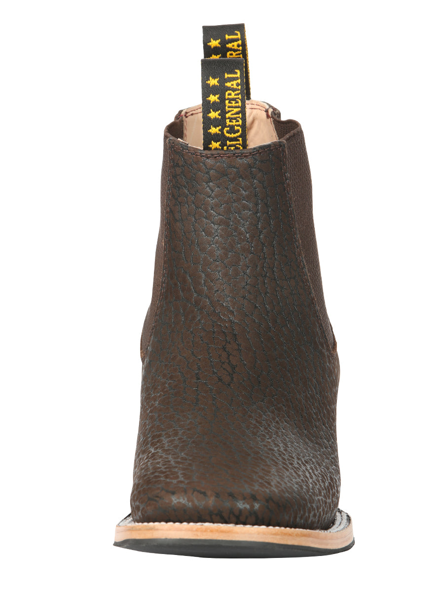 El General Men’s Ankle Boots - Bull Shoulder Leather Moka 45341 — view 4