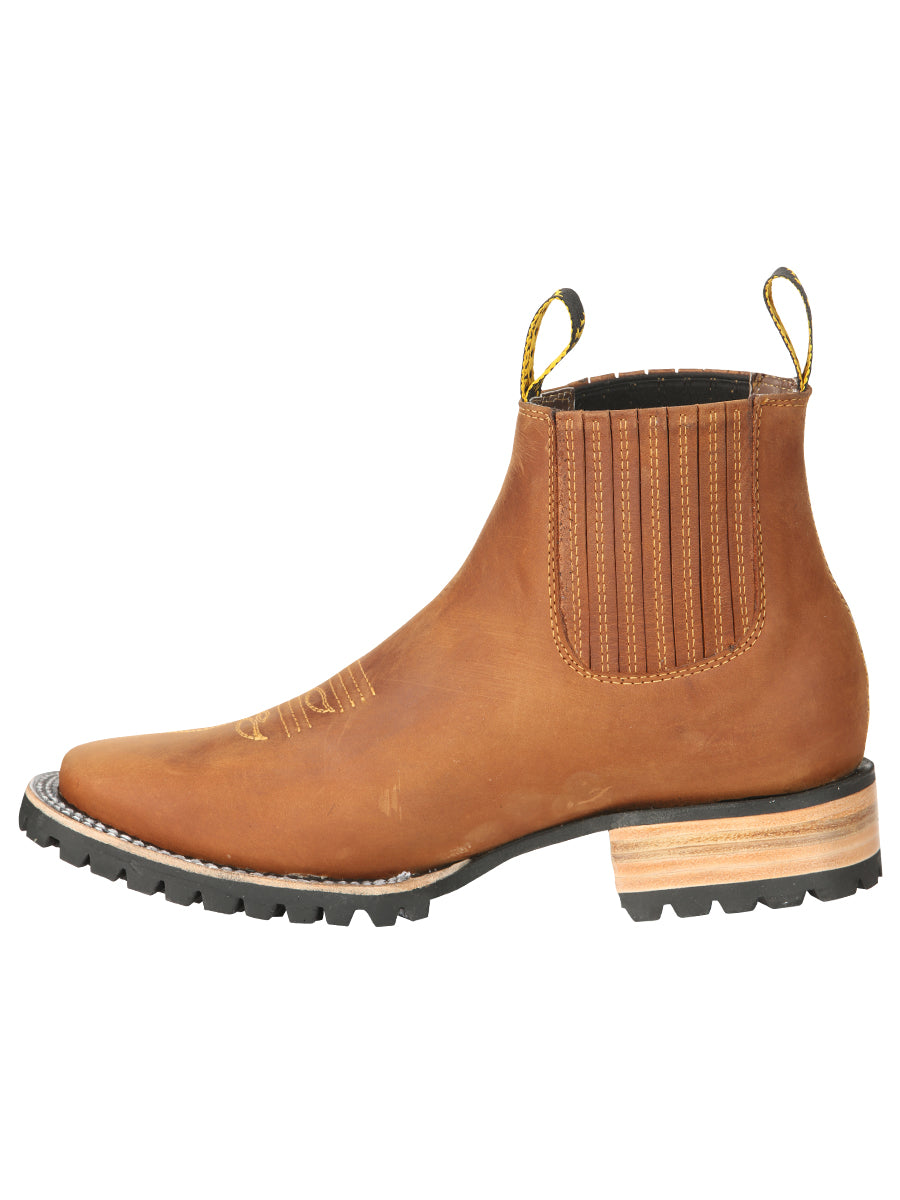 El General Men’s Ankle Boots - Crazy Horse Papaya 45342 — view 2
