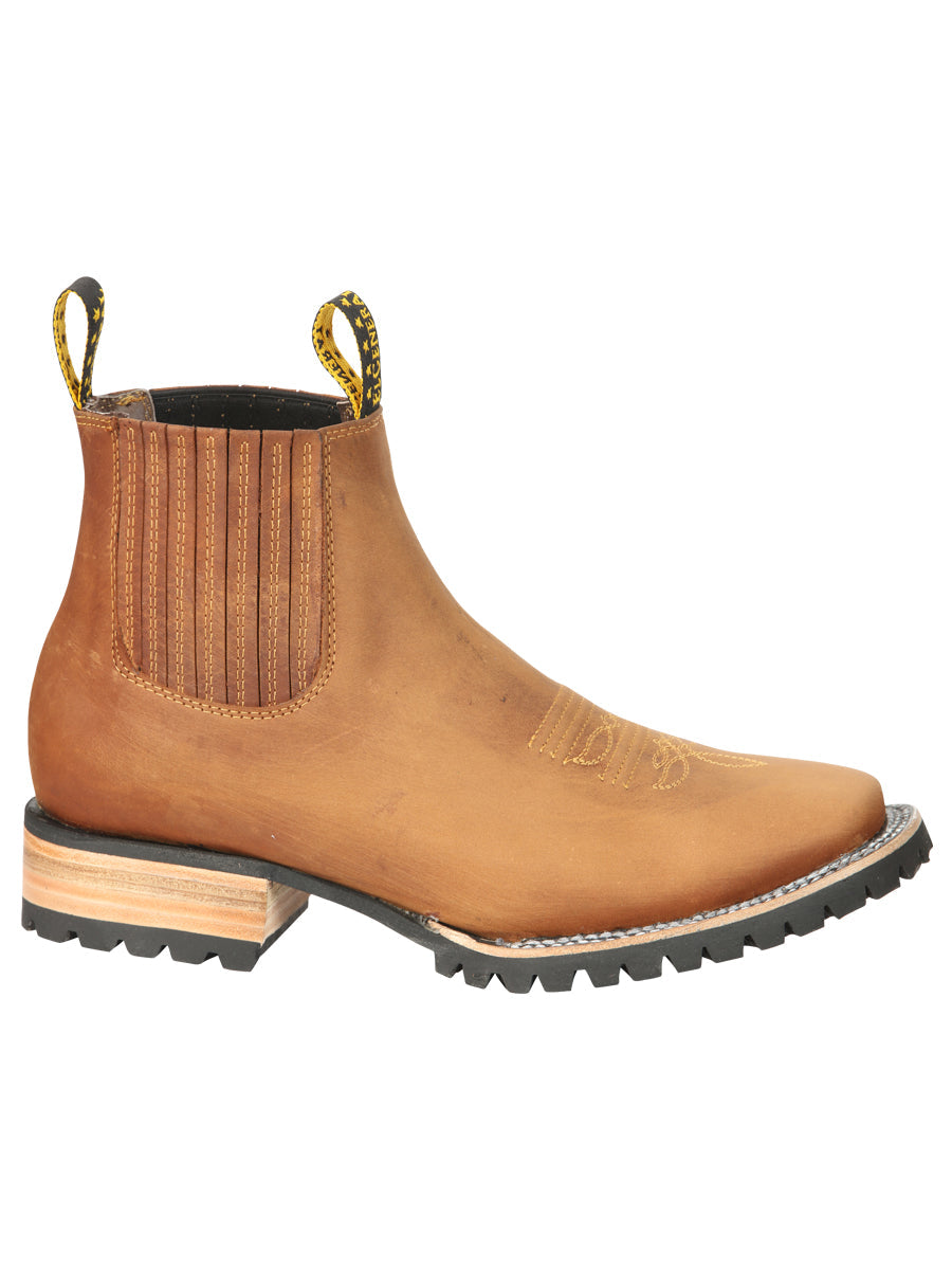 El General Men’s Ankle Boots - Crazy Horse Papaya 45342 — view 3