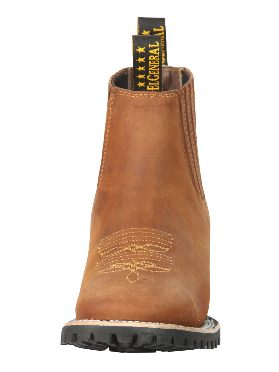 El General Men’s Ankle Boots - Crazy Horse Papaya 45342 — view 4