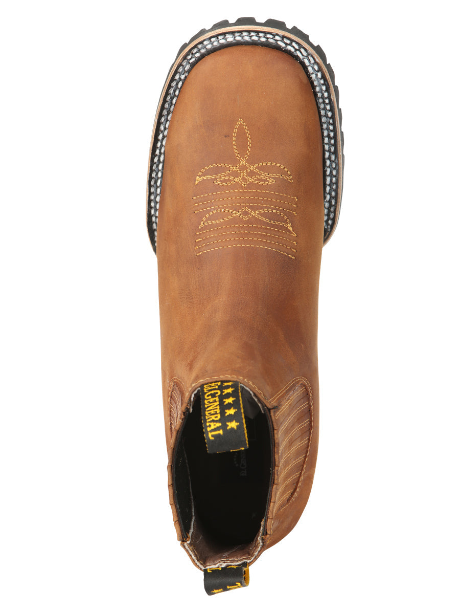 El General Men’s Ankle Boots - Crazy Horse Papaya 45342 — view 6