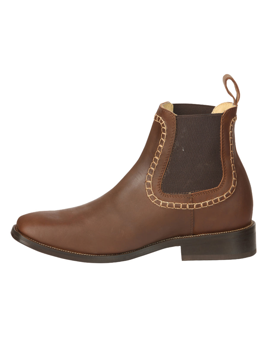 El General Men’s Leather Ankle Boots - Brown 45421 — view 3