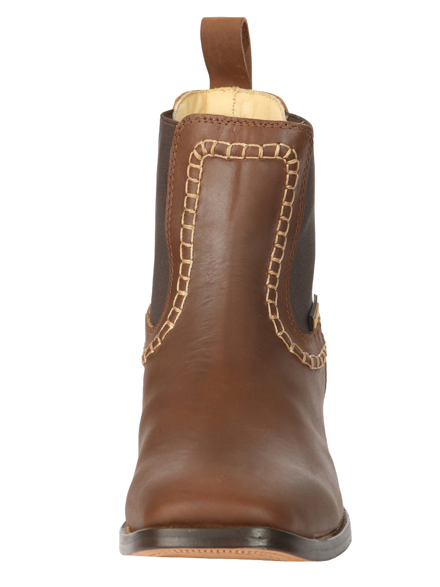 El General Men’s Leather Ankle Boots - Brown 45421 — view 4