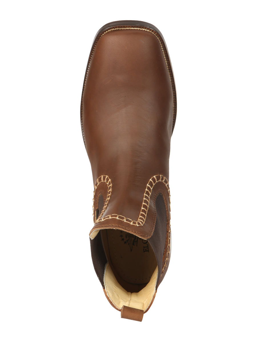 El General Men’s Leather Ankle Boots - Brown 45421 — view 5