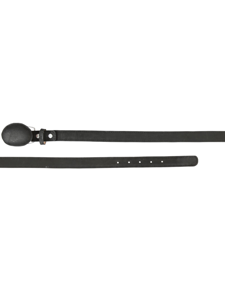 Kids Western Belt - El General Nobuck Black 45441 — view 2