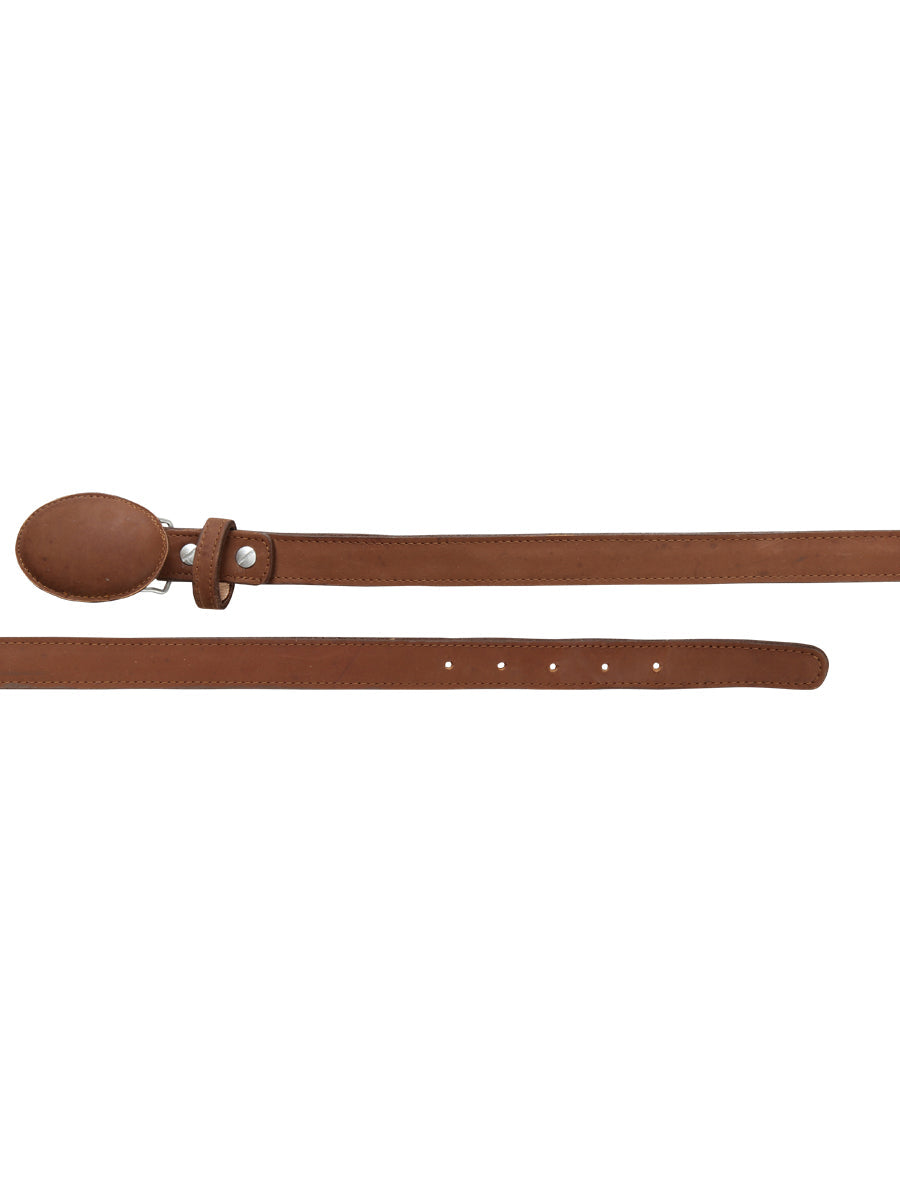 Kids Western Belt - El General Nobuck Roble 45443 — view 2
