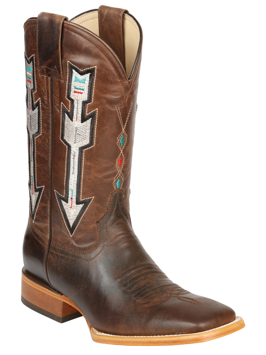 Jar Boots Men's Leather Cowboy Boots - Made in Mexico - Natural/Orix 45475 — view 2