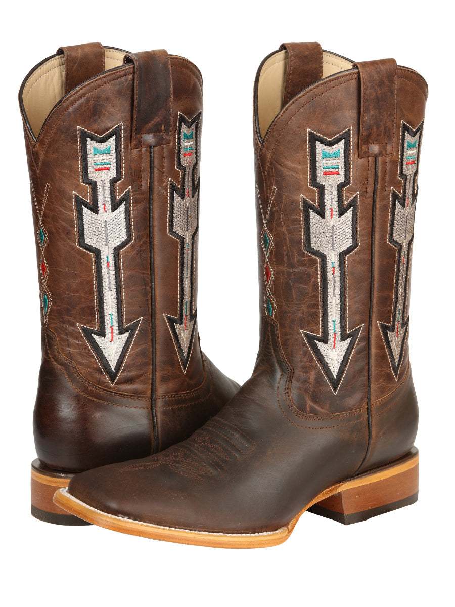Jar Boots Men's Leather Cowboy Boots - Made in Mexico - Natural/Orix 45475 — view 3